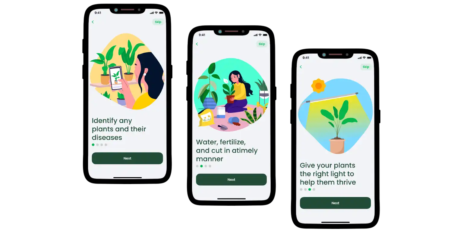 A part of AI Plant Finder’s interface.